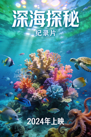 纪录片《深海探秘》海报 - 绚丽珊瑚礁与海洋生物